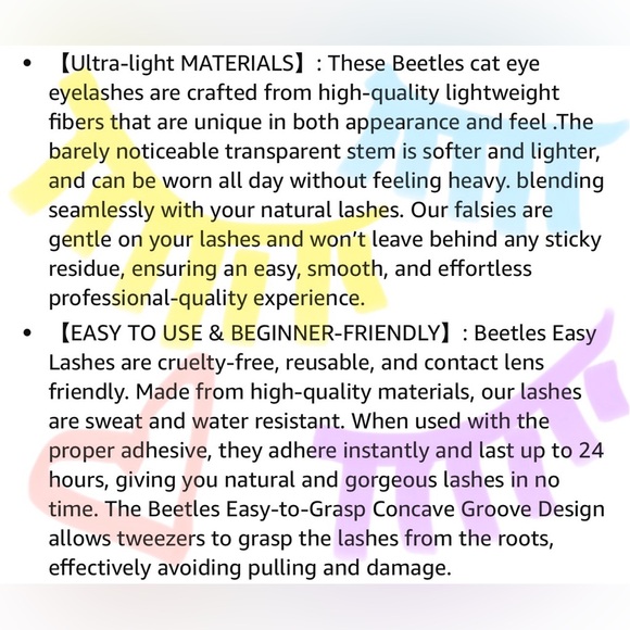 Easy False Eyelashes Animal Magic 5 pairs of Mixed Super Natural with tweezers - Picture 10 of 12